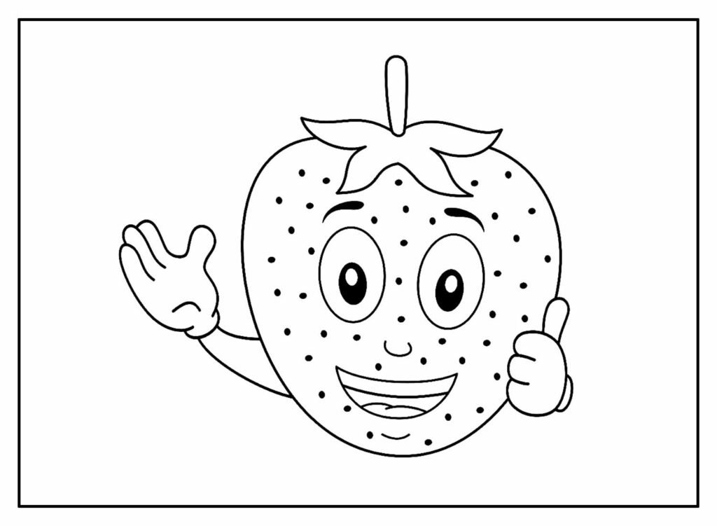 desenhos de morango para colorir 18