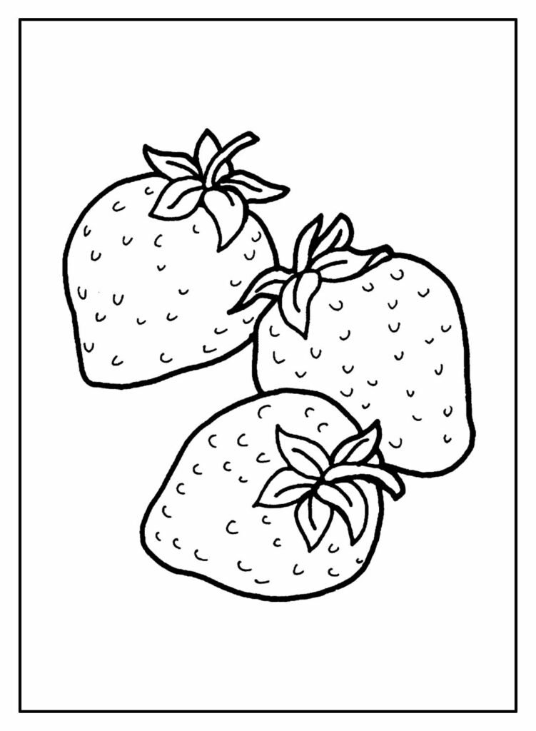 desenhos de morango para colorir 4