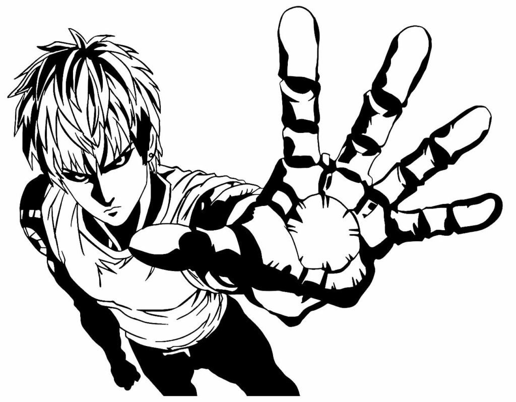 desenhos de one punch man para colorir 22