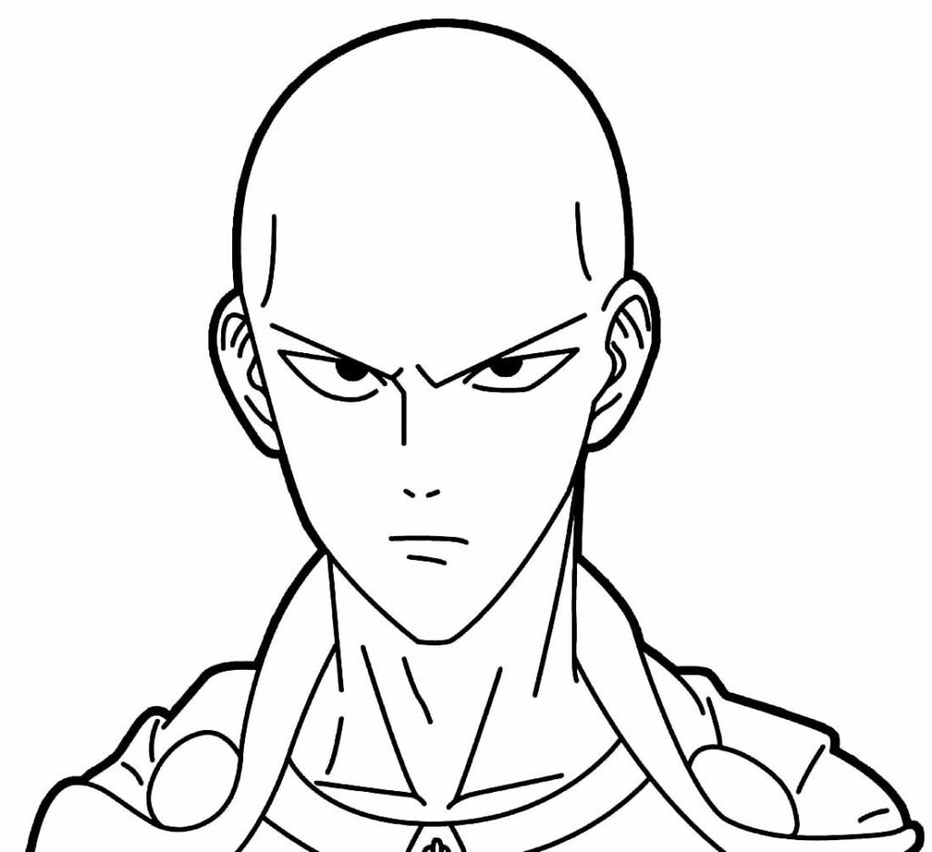 desenhos de one punch man para colorir 32