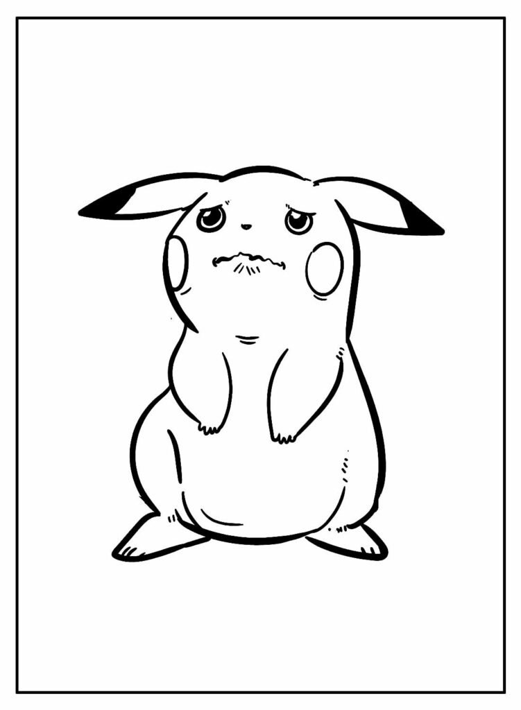 desenhos de pikachu para colorir 16