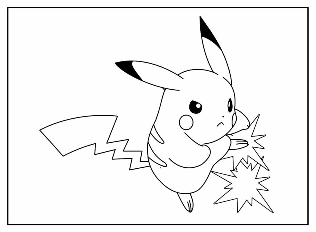desenhos de pikachu para colorir 18