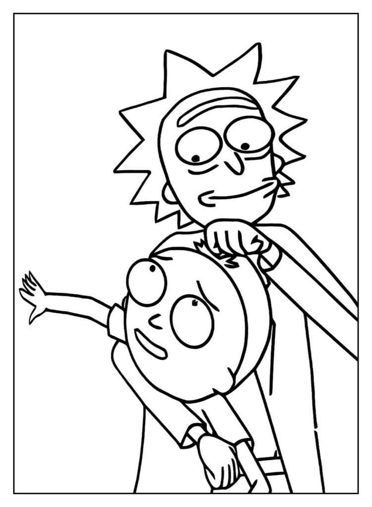 desenhos de rick e morty para colorir 1 1