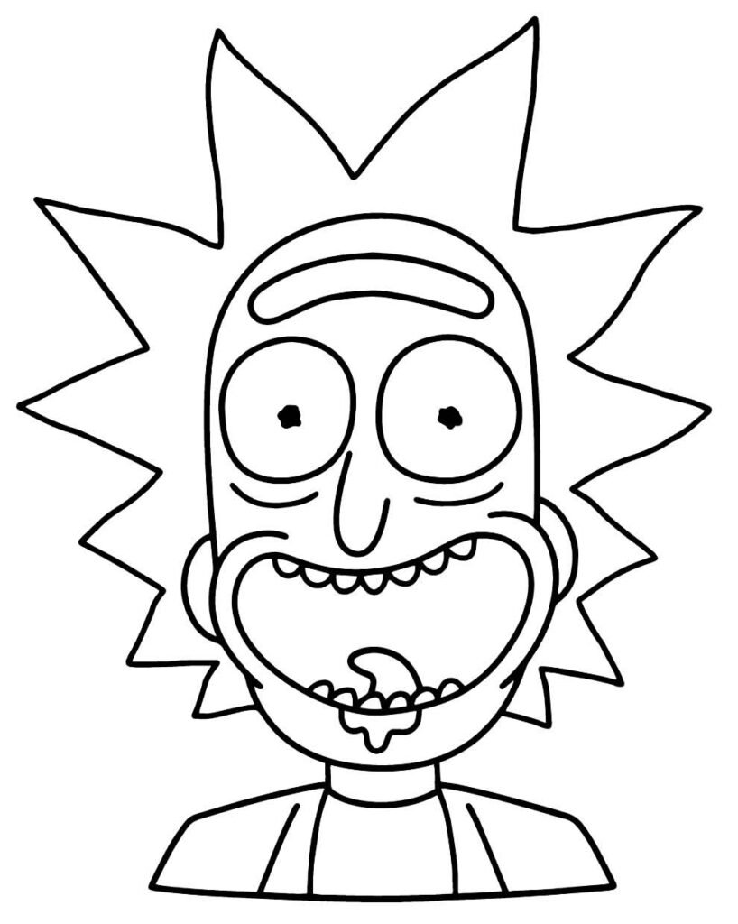 desenhos de rick e morty para colorir 16