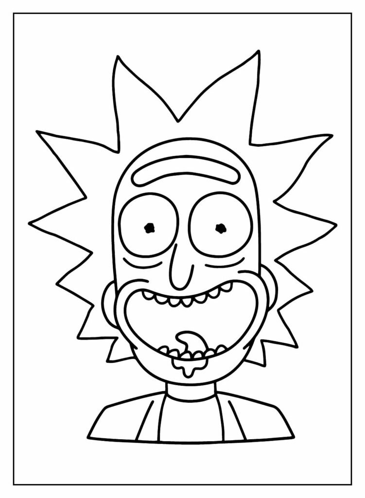 desenhos de rick e morty para colorir 18