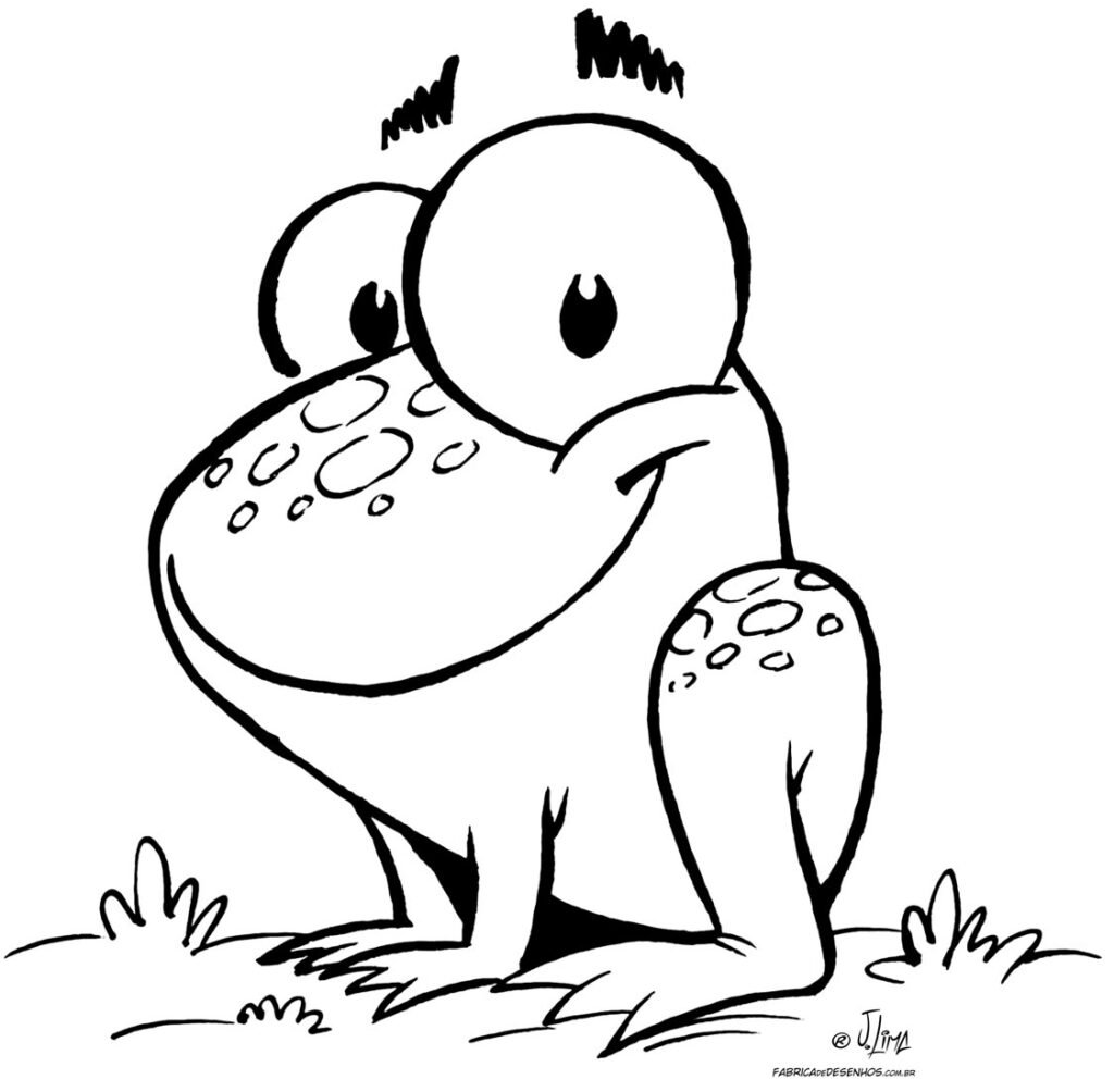 desenhos de sapinho para colorir 1