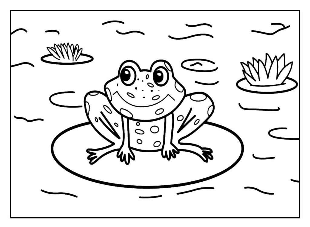 desenhos de sapo para pintar e colorir 7