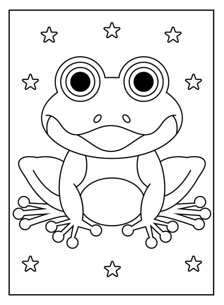 desenhos de sapo para pintar e colorir 8