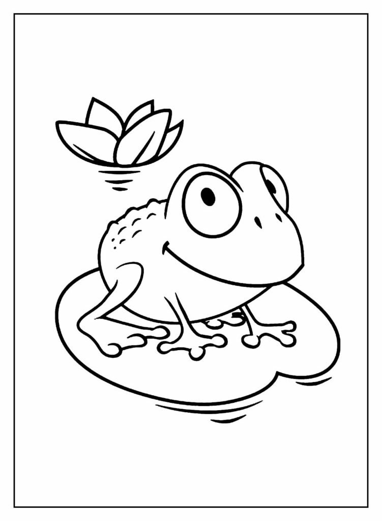 desenhos de sapos para colorir 14