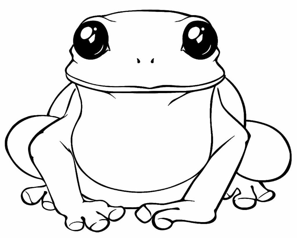 desenhos de sapos para colorir 4