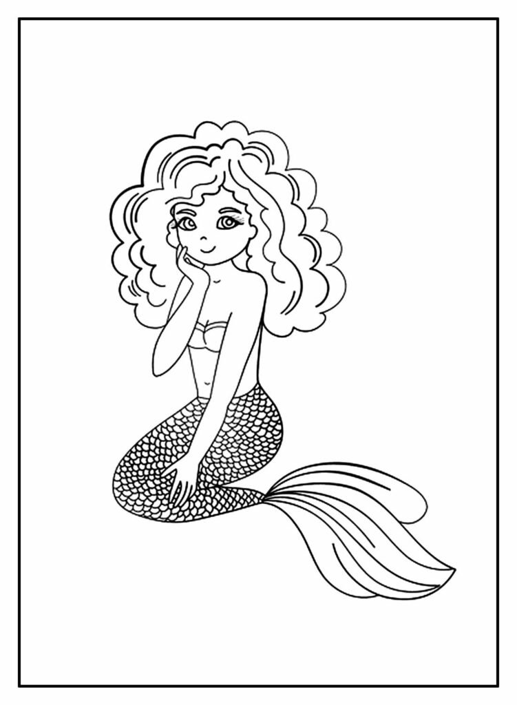 desenhos de sereia para colorir 12