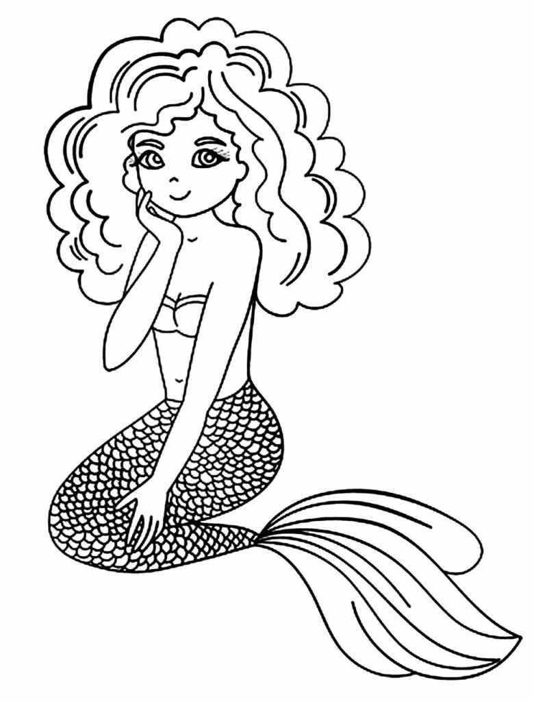 desenhos de sereia para colorir 13