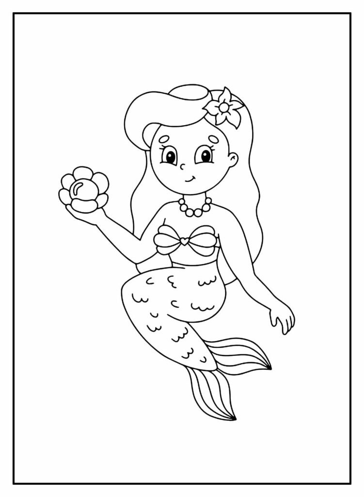 desenhos de sereia para colorir 16