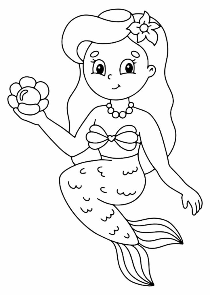 desenhos de sereia para colorir 17