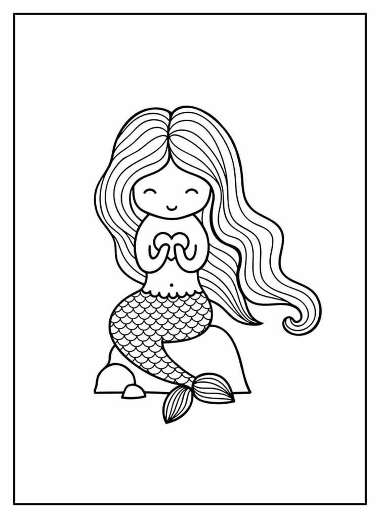 desenhos de sereia para colorir 21