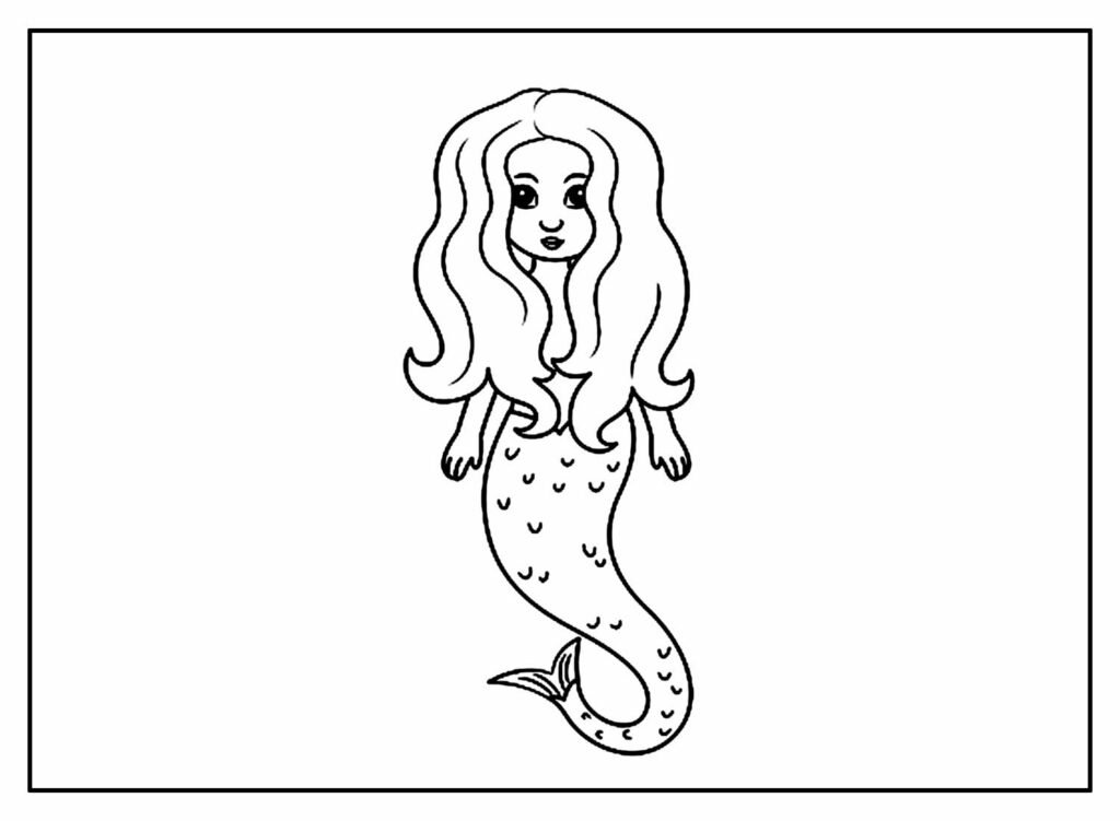 desenhos de sereia para colorir 25