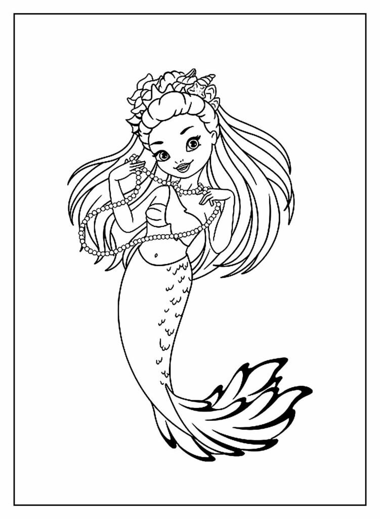 desenhos de sereia para colorir 30