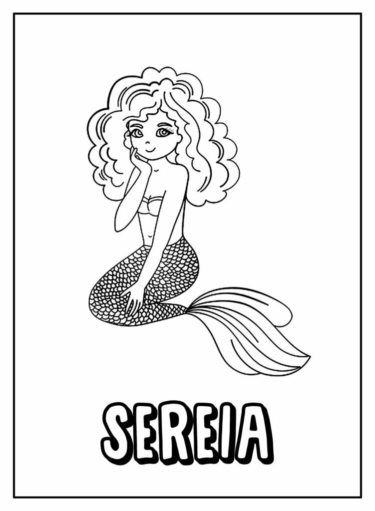 desenhos de sereia para colorir 32
