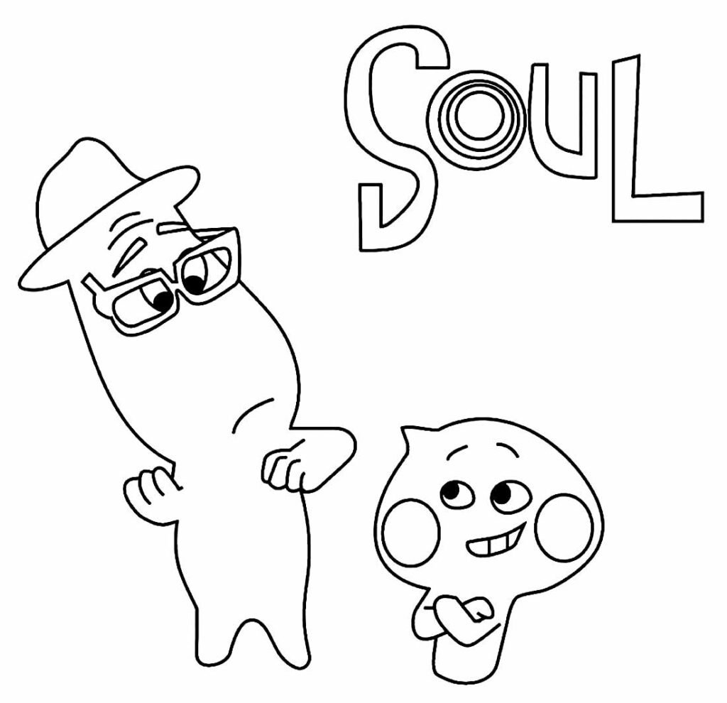 Desenhos de Soul para colorir - Bora Colorir