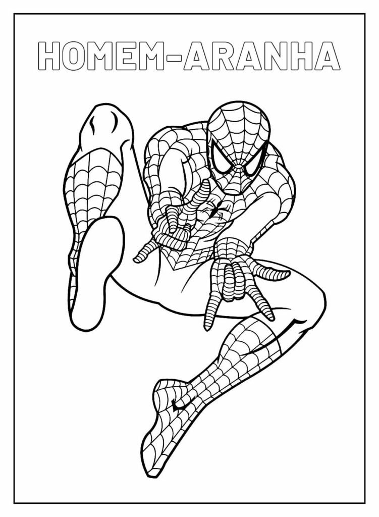 106 Desenhos do Homem-Aranha para colorir e imprimir!  Spiderman coloring,  Batman coloring pages, Spiderman drawing