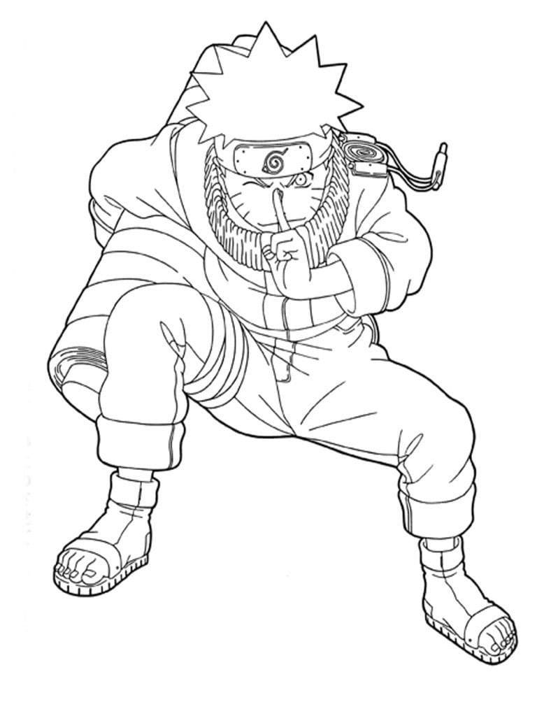 desenhos de super herois para colorir naruto classico