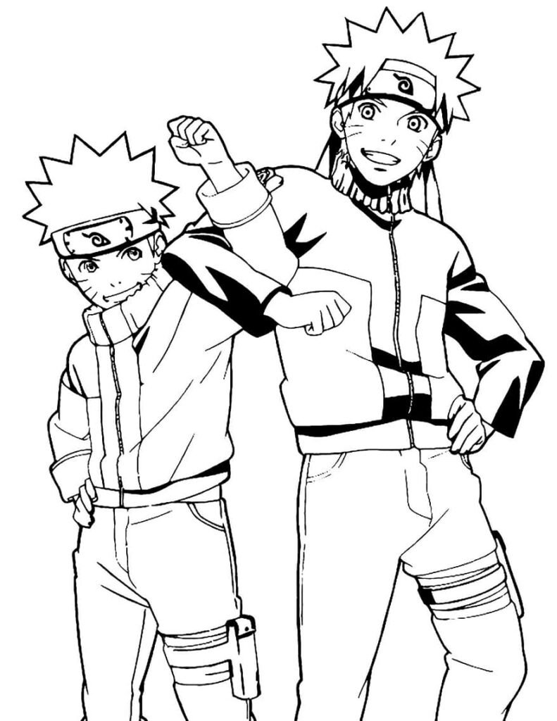 desenhos de super herois para colorir naruto shippuden