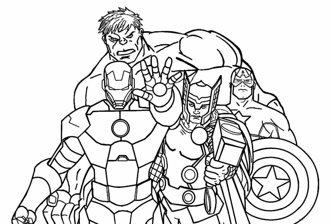 +150 Desenhos de Super-heróis para colorir e imprimir