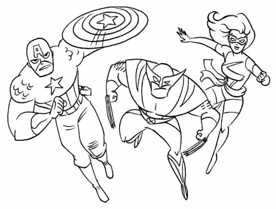 +150 Desenhos de Super-heróis para colorir e imprimir