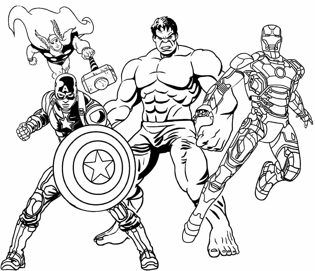 +150 Desenhos de Super-heróis para colorir e imprimir
