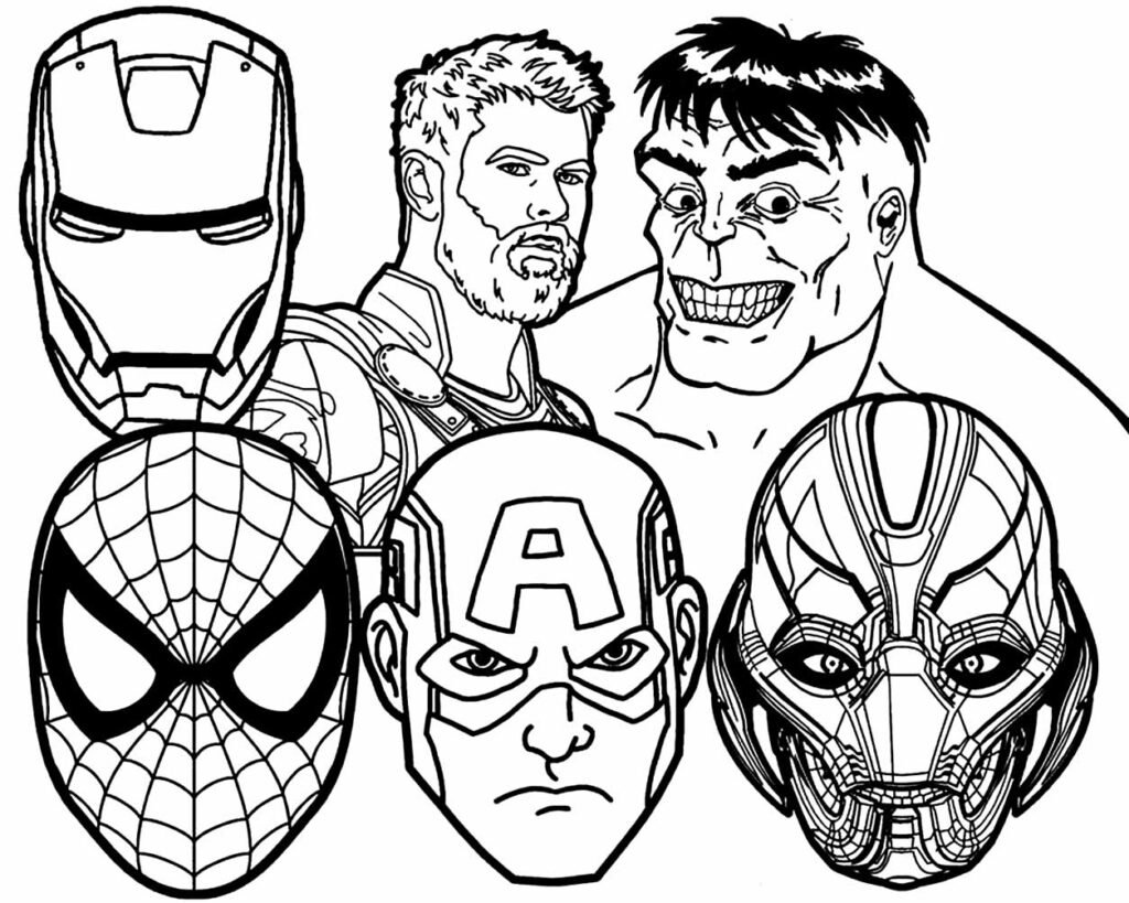 desenhos de super herois para colorir vingadores era de ultron