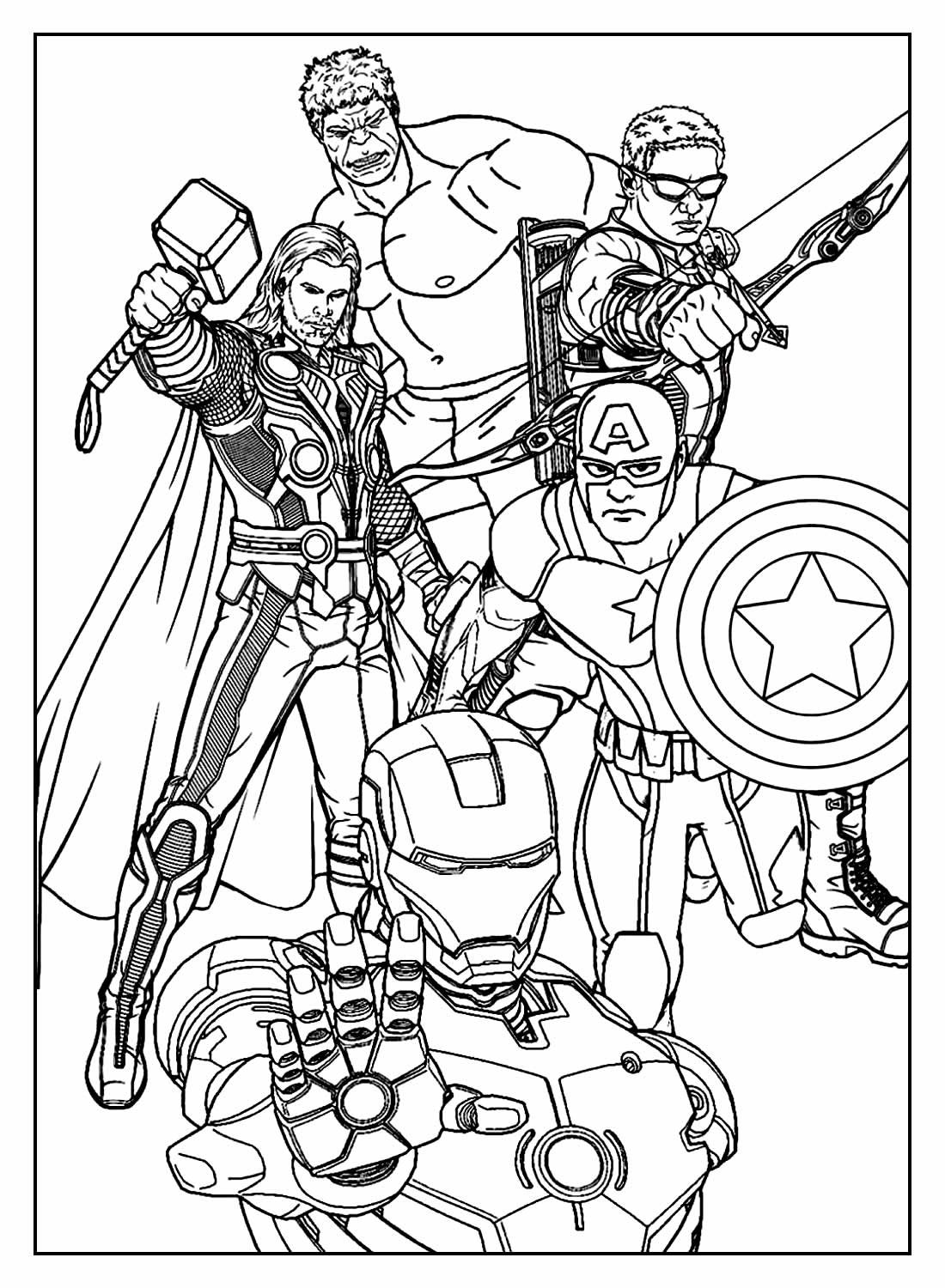 +150 Desenhos de Superheróis para colorir e imprimir