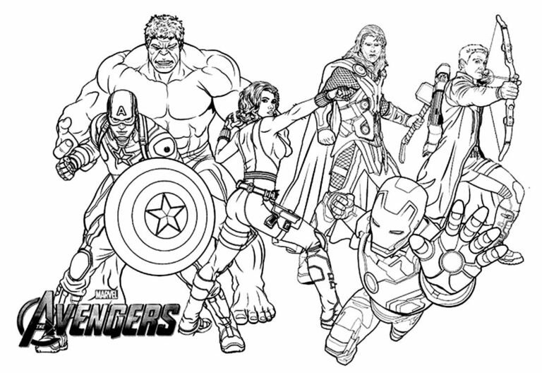 +150 Desenhos de Super-heróis para colorir e imprimir