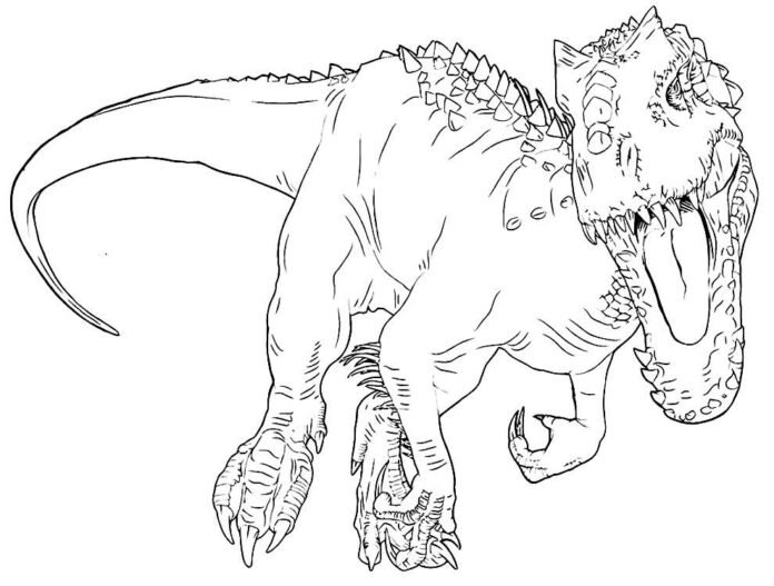 +150 Desenhos de T-Rex para Colorir e Imprimir