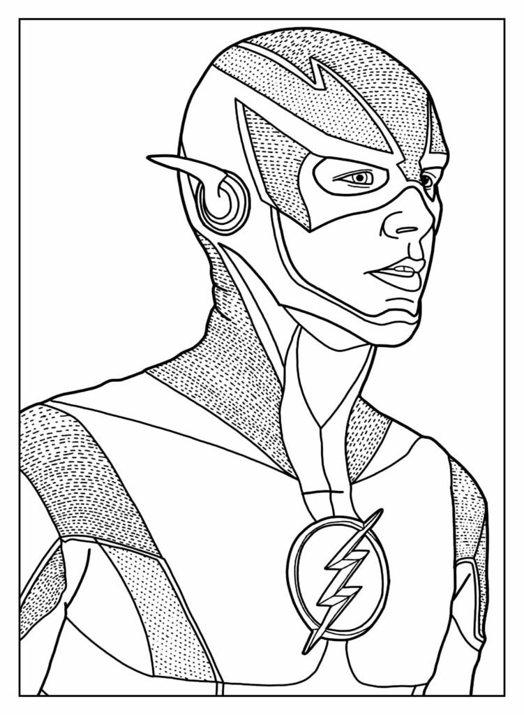 desenhos de the flash para colorir 1