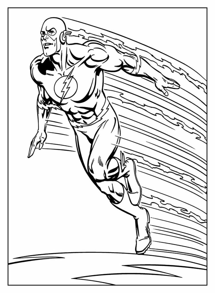 desenhos de the flash para colorir 11