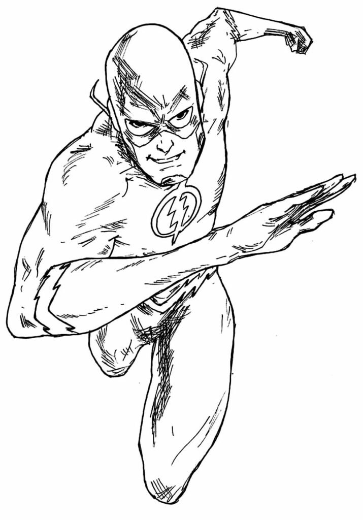 desenhos de the flash para colorir 15