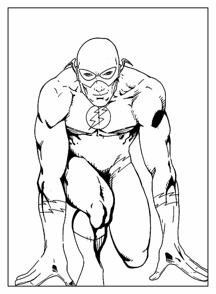 desenhos de the flash para colorir 16