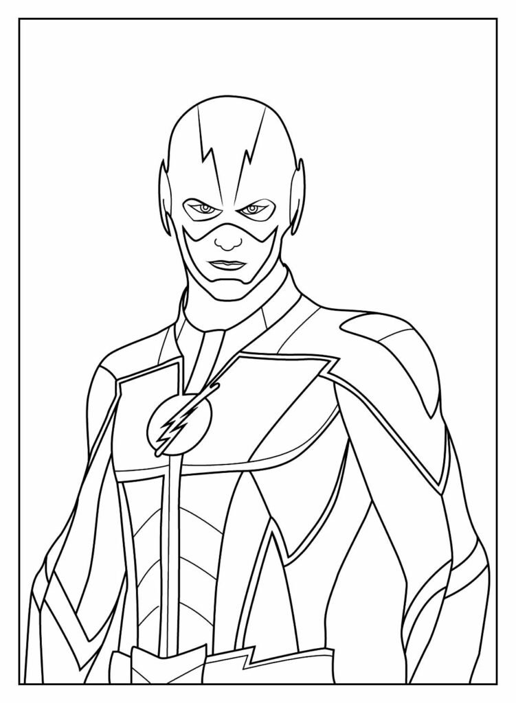 desenhos de the flash para colorir 2