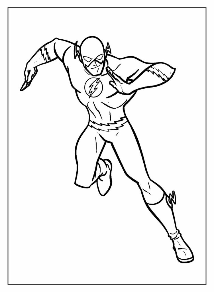 desenhos de the flash para colorir 21