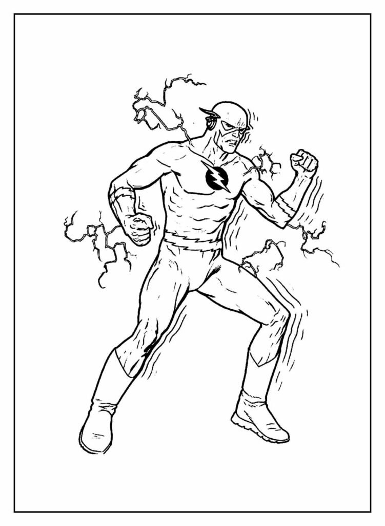 desenhos de the flash para colorir 25