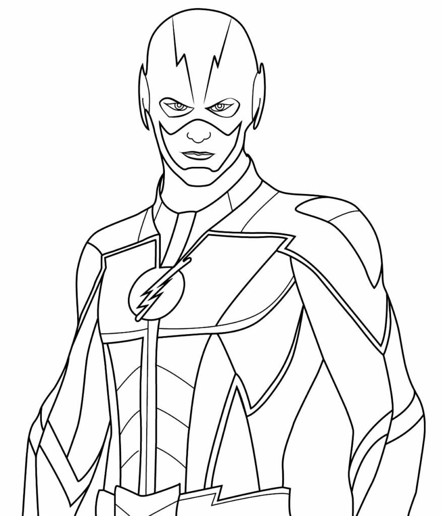 desenhos de the flash para colorir 3