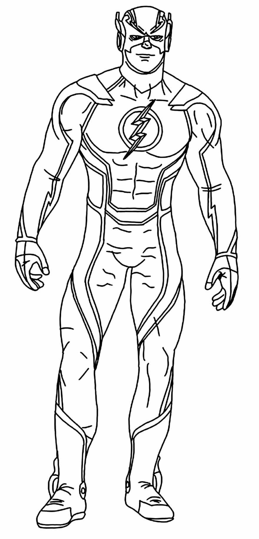 +70 Desenhos do Flash para Colorir e Imprimir