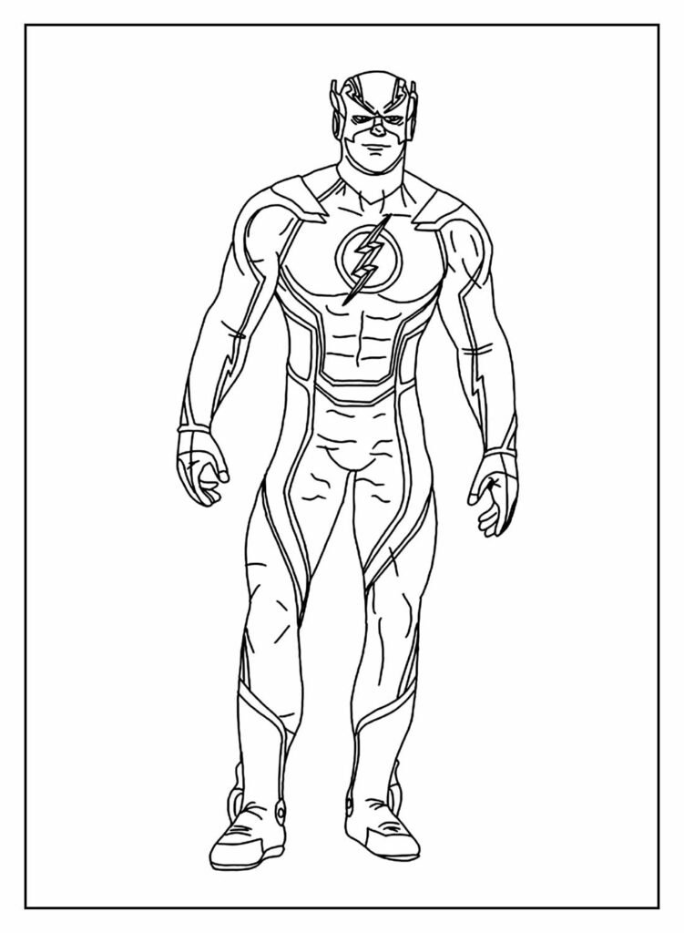 desenhos de the flash para colorir 7