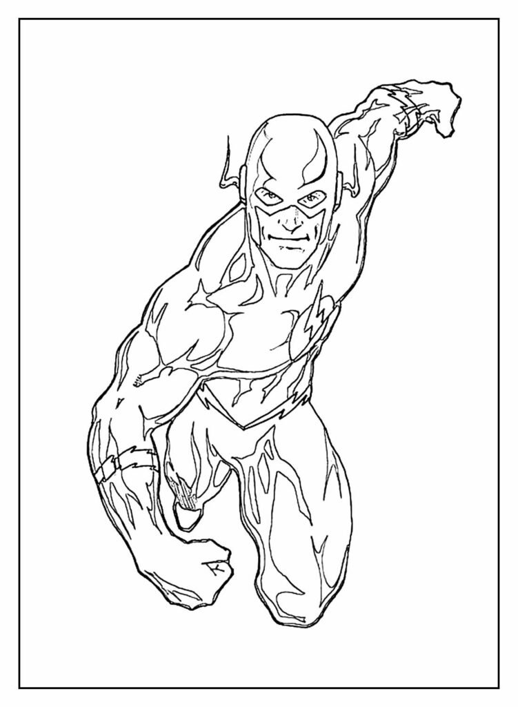 desenhos de the flash para colorir 8