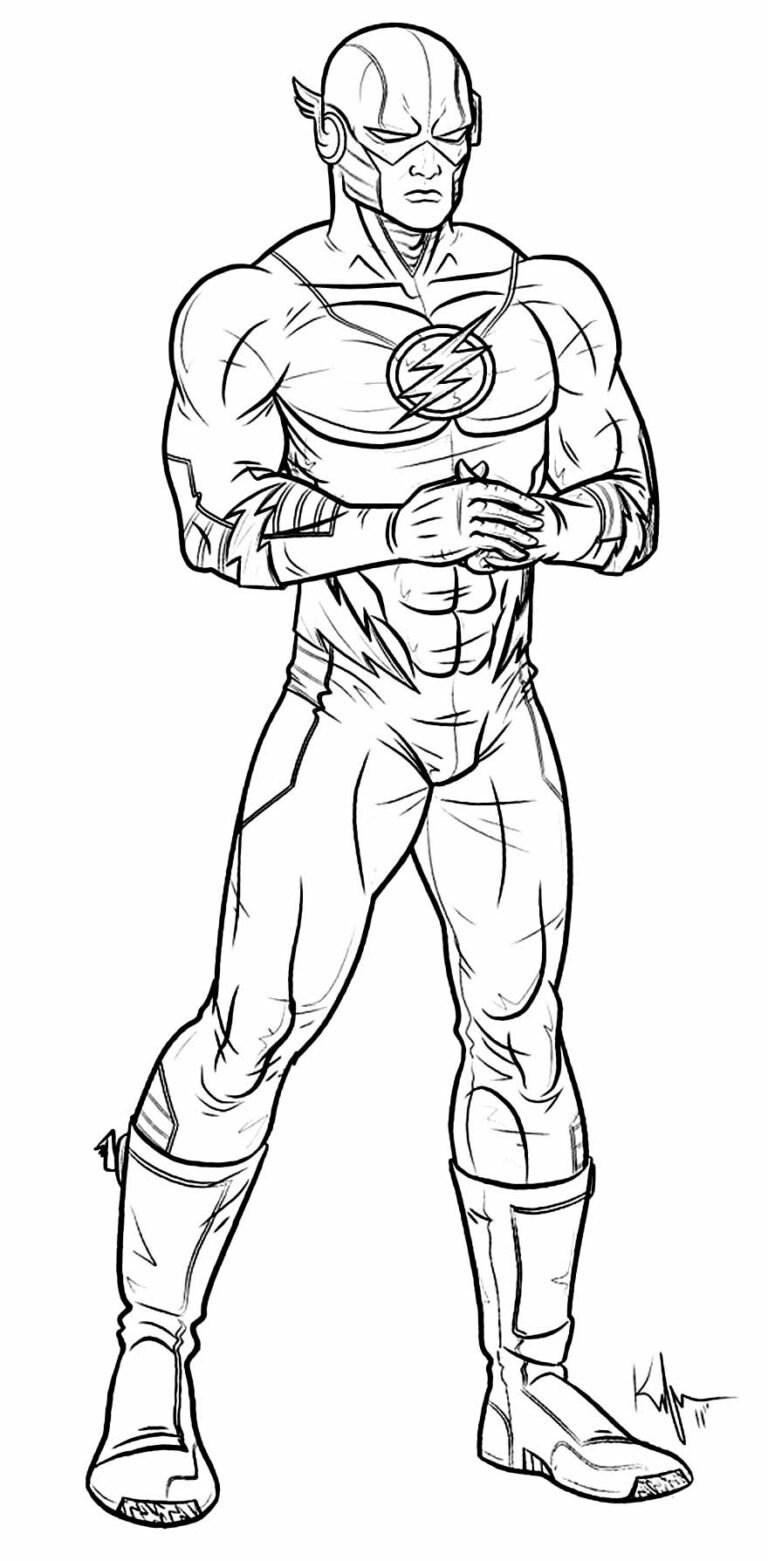 +70 Desenhos do Flash para Colorir e Imprimir