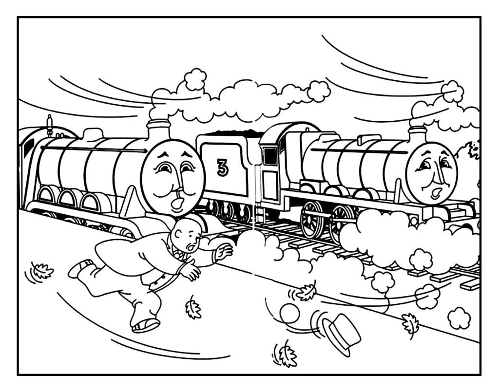 desenhos de thomas e seus amigos lindos para pintar facil 3