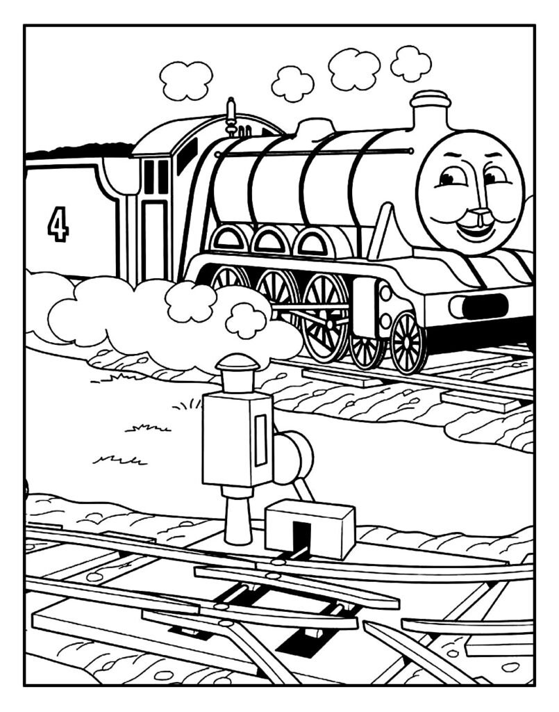 desenhos de thomas e seus amigos lindos para pintar facil 4
