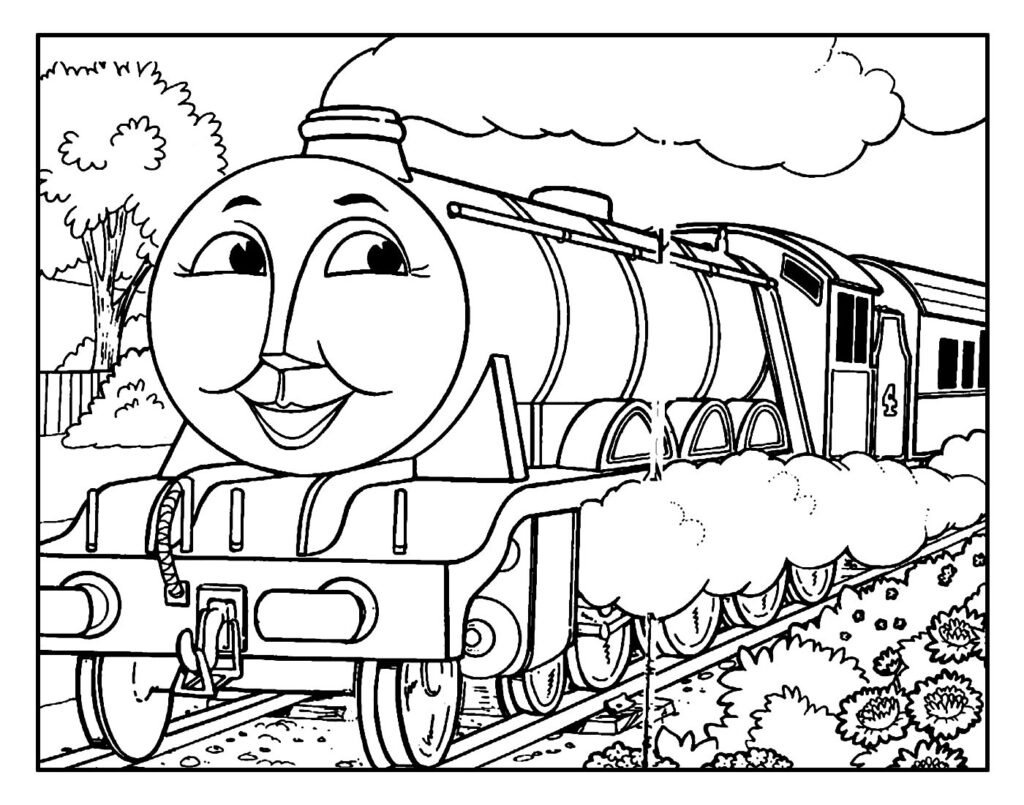 desenhos de thomas e seus amigos lindos para pintar facil 5
