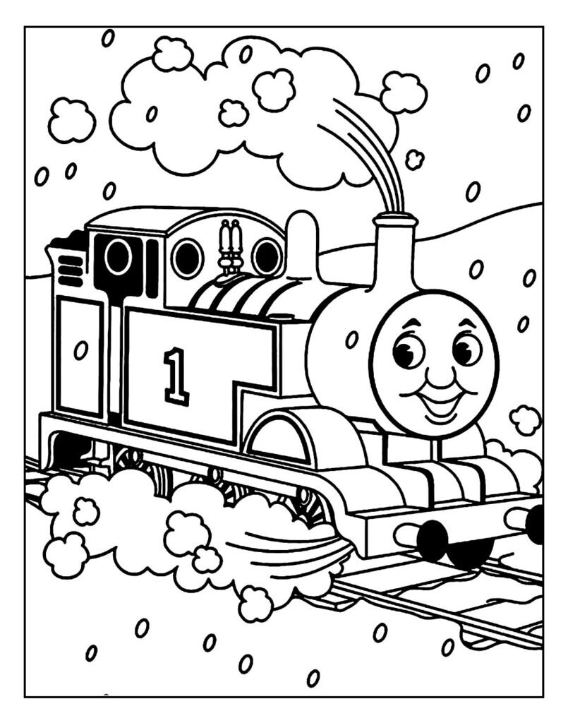 desenhos de thomas e seus amigos lindos para pintar facil 6