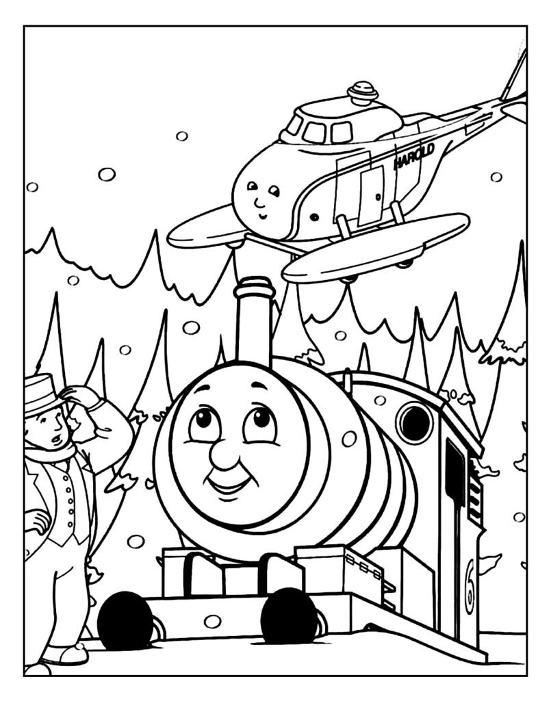 desenhos de thomas e seus amigos lindos para pintar facil 7